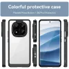 Phonesta Acrylic Hybrid Back Cover hoesje voor Xiaomi Redmi Note 14 Pro Plus - Zwart 2