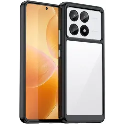 Phonesta Acrylic Hybrid Back Cover hoesje voor Xiaomi Poco X6 Pro - Zwart