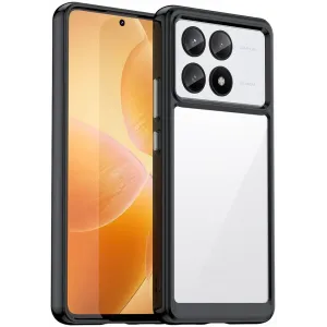 Phonesta Acrylic Hybrid Back Cover hoesje voor Xiaomi Poco X6 Pro - Zwart