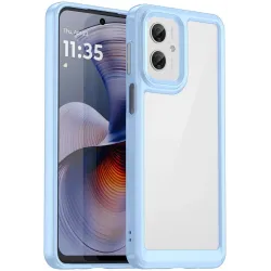 Phonesta Acrylic Hybrid Back Cover hoesje voor Motorola Moto G55 - Blauw