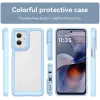 Phonesta Acrylic Hybrid Back Cover hoesje voor Motorola Moto G55 - Blauw 2