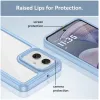 Phonesta Acrylic Hybrid Back Cover hoesje voor Motorola Moto G55 - Blauw 6