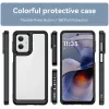 Phonesta Acrylic Hybrid Back Cover hoesje voor Motorola Moto G55 - Zwart 2