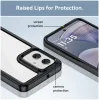 Phonesta Acrylic Hybrid Back Cover hoesje voor Motorola Moto G55 - Zwart 6