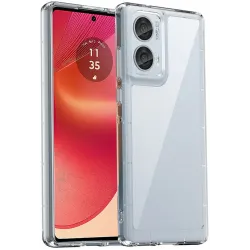 Phonesta Acrylic Hybrid Back Cover hoesje voor Motorola Edge 50 Fusion - Transparant