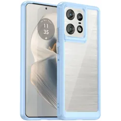 Phonesta Acrylic Hybrid Back Cover hoesje voor Motorola Edge 50 Pro - Blauw