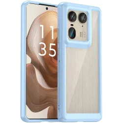 Phonesta Acrylic Hybrid Back Cover hoesje voor Motorola Edge 50 Ultra - Blauw