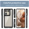 Phonesta Acrylic Hybrid Back Cover hoesje voor Motorola Edge 50 Ultra - Zwart 2