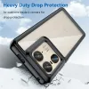 Phonesta Acrylic Hybrid Back Cover hoesje voor Motorola Edge 50 Ultra - Zwart 3