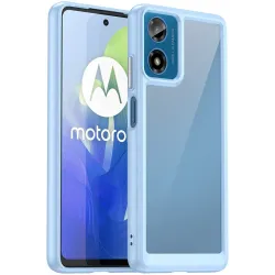 Phonesta Acrylic Hybrid Back Cover hoesje voor Motorola Moto G04 / G04s / G24 / G24 Power / E14 - Blauw