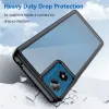 Phonesta Acrylic Hybrid Back Cover hoesje voor Motorola Moto G04 / G04s / G24 / G24 Power / E14 - Zwart 3
