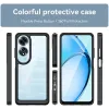 Phonesta Acrylic Hybrid Back Cover hoesje voor Oppo A60 4G - Zwart 2
