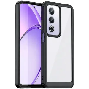 Phonesta Acrylic Hybrid Back Cover hoesje voor Oppo A80 - Zwart