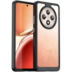 Phonesta Acrylic Hybrid Back Cover hoesje voor Oppo Reno12 F/Reno12 FS - Zwart