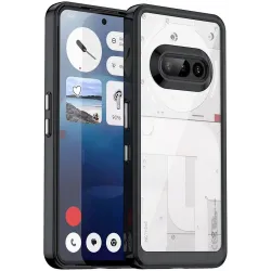 Phonesta Acrylic Hybrid Back Cover hoesje voor Nothing Phone (3a) - Zwart