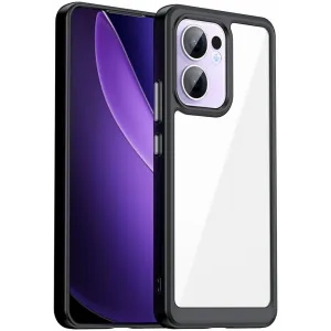 Phonesta Acrylic Hybrid Back Cover hoesje voor Oppo Reno13 F 4G/5G / Reno13 FS 5G - Zwart