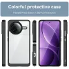 Phonesta Acrylic Hybrid Back Cover hoesje voor Xiaomi Poco F7 Pro - Zwart 2