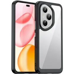 Phonesta Acrylic Hybrid Back Cover hoesje voor HONOR 400 Pro - Zwart