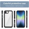 Phonesta Acrylic Hybrid Back Cover hoesje voor Apple iPhone 17e/16e - Zwart 2