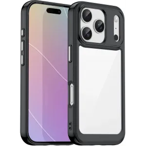 Phonesta Acrylic Hybrid Back Cover hoesje voor Apple iPhone 17 Pro - Zwart