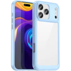 Phonesta Acrylic Hybrid Back Cover hoesje voor Apple iPhone 17 Pro Max - Blauw