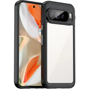 Phonesta Acrylic Hybrid Back Cover hoesje voor Google Pixel 10 Pro XL - Zwart
