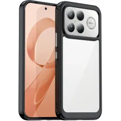 Phonesta Acrylic Hybrid Back Cover hoesje voor Xiaomi Poco F8 Ultra - Zwart