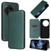 Phonesta Carbon Fiber Skin Book Wallet Case hoesje voor OnePlus 13 - Donkergroen 7