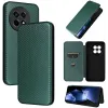 Phonesta Carbon Fiber Skin Book Wallet Case hoesje voor OnePlus 13R - Donkergroen 7