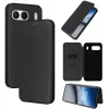 Phonesta Carbon Fiber Skin Book Wallet Case hoesje voor OnePlus Nord 4 - Zwart 9