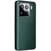 Phonesta Carbon Fiber Skin Book Wallet Case hoesje voor Xiaomi 15 - Donkergroen 6