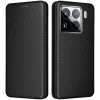 Phonesta Carbon Fiber Skin Book Wallet Case hoesje voor Xiaomi 15 - Zwart