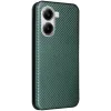Phonesta Carbon Fiber Skin Book Wallet Case hoesje voor Xiaomi Poco X7 Pro - Donkergroen 9