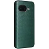 Phonesta Carbon Fiber Skin Book Wallet Case hoesje voor Google Pixel 9a - Donkergroen 9
