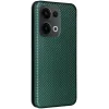 Phonesta Carbon Fiber Skin Book Wallet Case hoesje voor Oppo Reno13 - Donkergroen 9