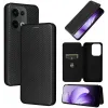 Phonesta Carbon Fiber Skin Book Wallet Case hoesje voor Oppo Reno13 - Zwart 7