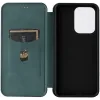 Phonesta Carbon Fiber Skin Book Wallet Case hoesje voor Oppo Reno13 F 4G/5G / Reno13 FS 5G - Donkergroen 4