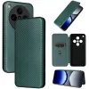 Phonesta Carbon Fiber Skin Book Wallet Case hoesje voor Oppo Find X8 Pro - Donkergroen 7