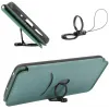 Phonesta Carbon Fiber Skin Book Wallet Case hoesje voor Realme 14x / C75 - Donkergroen 4