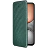Phonesta Carbon Fiber Skin Book Wallet Case hoesje voor Realme 14x / C75 - Donkergroen 7