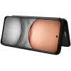 Phonesta Carbon Fiber Skin Book Wallet Case hoesje voor Realme 14x / C75 - Zwart 2