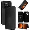 Phonesta Carbon Fiber Skin Book Wallet Case hoesje voor Realme GT 7 Pro - Zwart 9