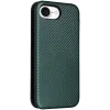 Phonesta Carbon Fiber Skin Book Wallet Case hoesje voor Apple iPhone 17e/16e - Donkergroen 7