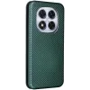 Phonesta Carbon Fiber Skin Book Wallet Case hoesje voor Xiaomi Redmi Note 14 Pro 4G - Donkergroen 7