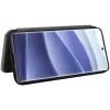 Phonesta Carbon Fiber Skin Book Wallet Case hoesje voor Xiaomi Redmi Note 14 Pro 4G - Zwart 3