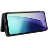 Phonesta Carbon Fiber Skin Book Wallet Case hoesje voor Xiaomi Redmi 14C / Xiaomi Poco C75 - Zwart 2