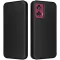 Phonesta Carbon Fiber Skin Book Wallet Case hoesje voor Motorola Edge 50 Fusion - Zwart