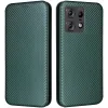 Phonesta Carbon Fiber Skin Book Wallet Case hoesje voor Motorola Edge 50 Pro - Donkergroen
