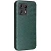 Phonesta Carbon Fiber Skin Book Wallet Case hoesje voor Motorola Edge 50 Pro - Donkergroen 8