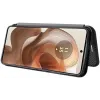 Phonesta Carbon Fiber Skin Book Wallet Case hoesje voor Motorola Edge 50 Ultra - Zwart 3
